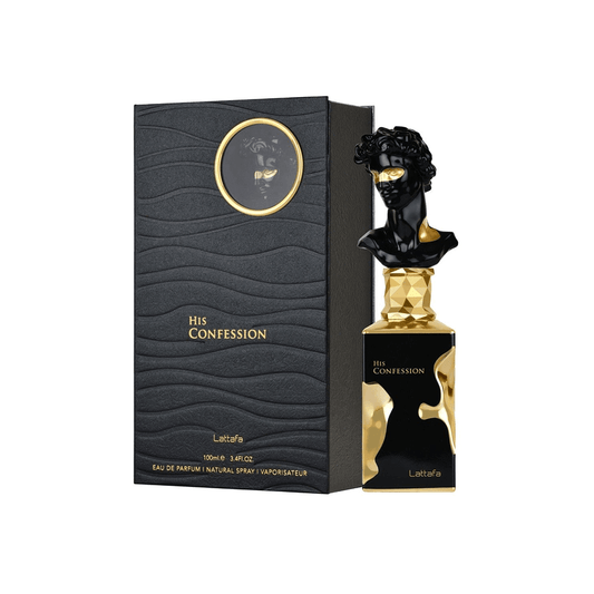 His Confession Black Lattafa 100ml Master Box