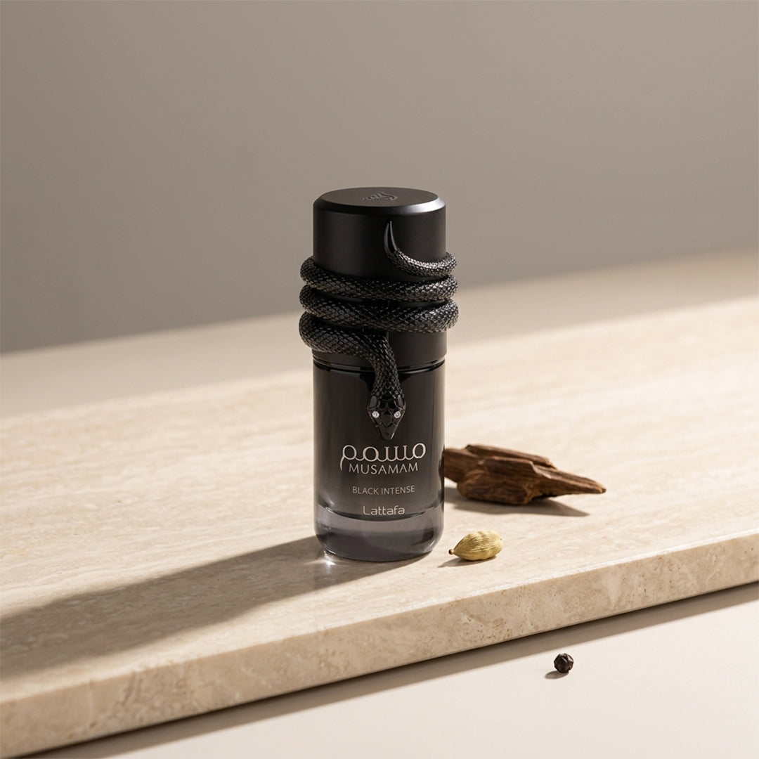 Musamam Black Intense Lattafa 100ml Master Box